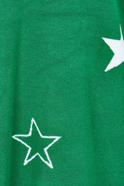 Product shot of the Sophie Knit Jumper in colour Greenstar (Green), detail