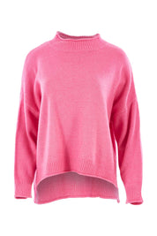 Product shot of the Jemima Knit in colour Orchid (Pink), from the front