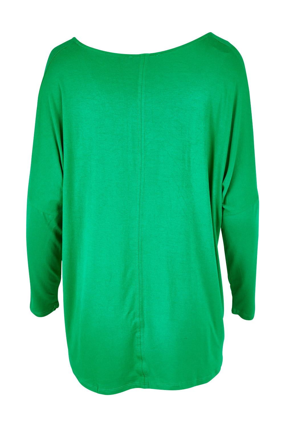 Product shot of the Oslo Top in colour Lime (Green), from the back