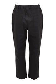 Product shot of the Kenzie Cotton Blend Jogger in colour Black (Black), from the back