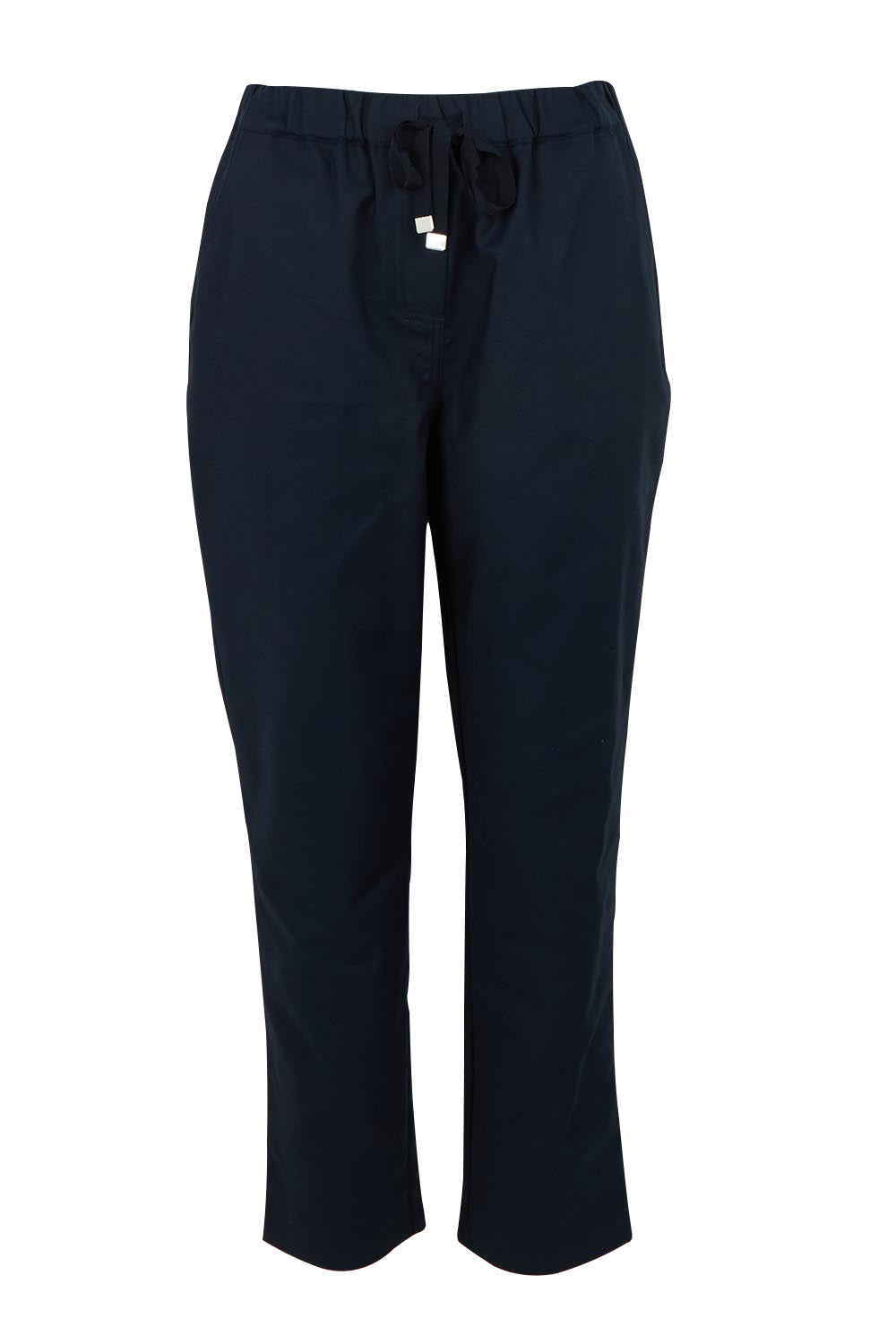 Product shot of the Kenzie Cotton Blend Jogger in colour Navy (Blue), from the front