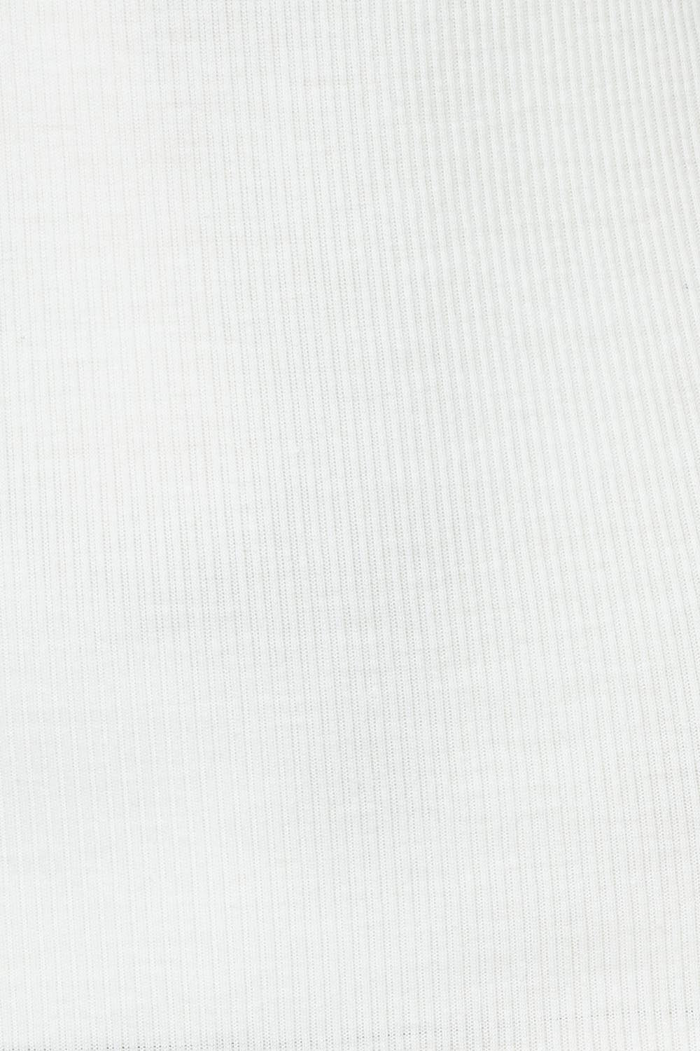 Product shot of the Tiana Cotton Blend Tank in colour White (White), detail