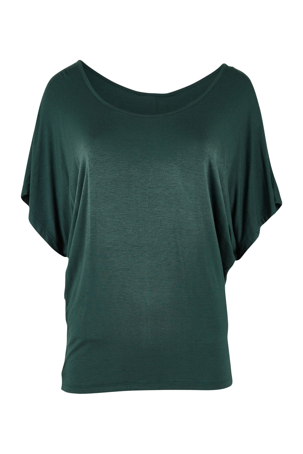 Product shot of the Maui Stretch Tee in colour Ivy (Green), from the front