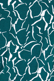Product shot of the Victoria Viscose Tee – Teal in colour Teal, showing detail