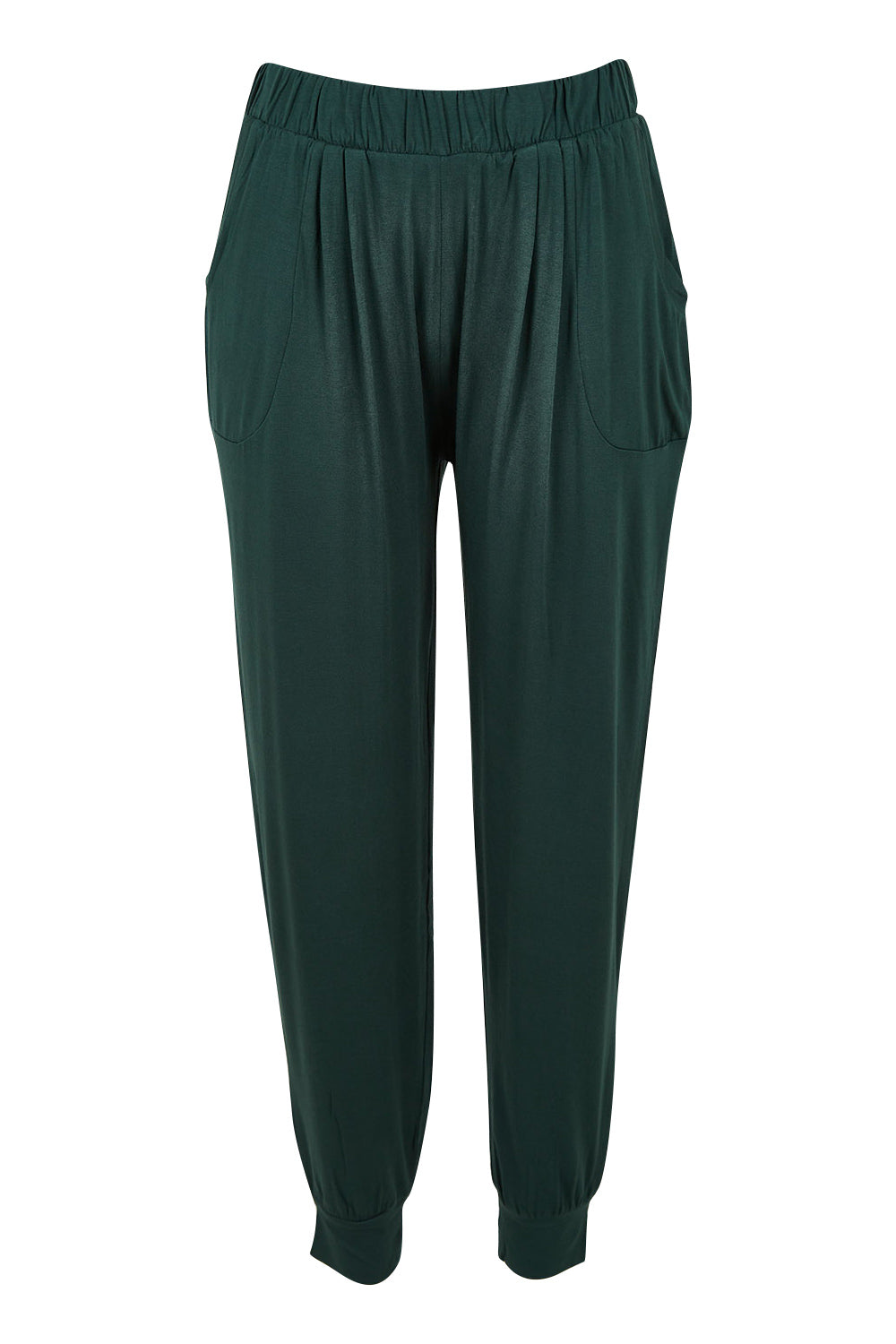 Product shot of the Paris Pant in colour Ivy (Green), from the front