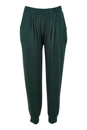 Product shot of the Paris Pant in colour Ivy (Green), from the front