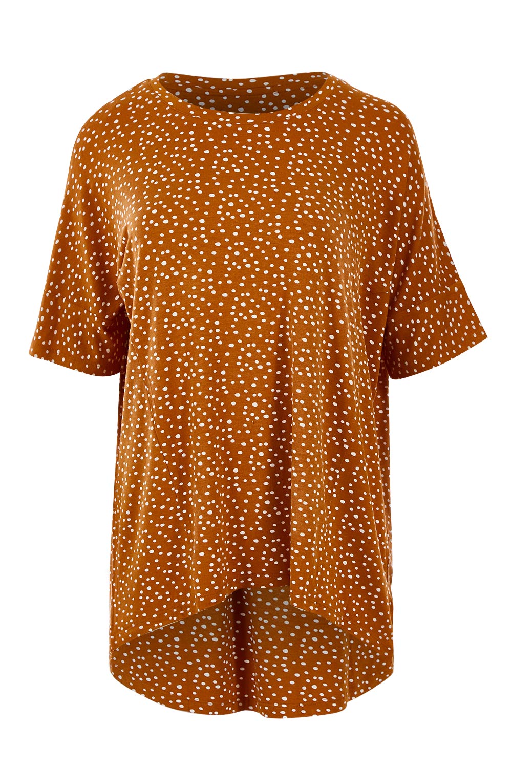 Product shot of the Wellington Tee in colour ClaySpot, from the front