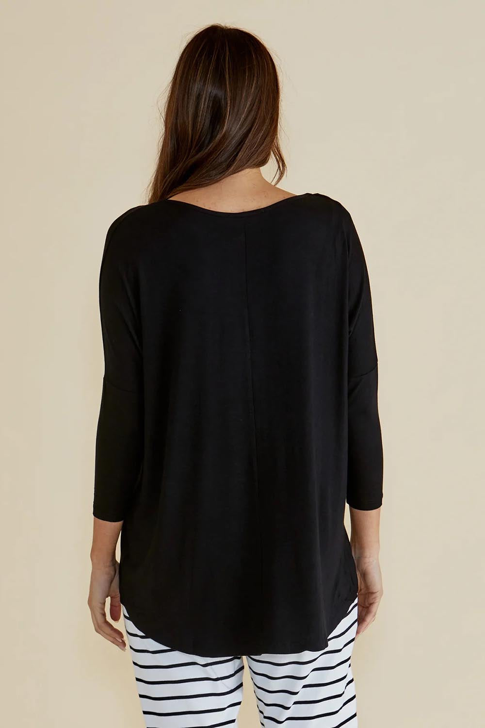 Milan Stretch Top - Black