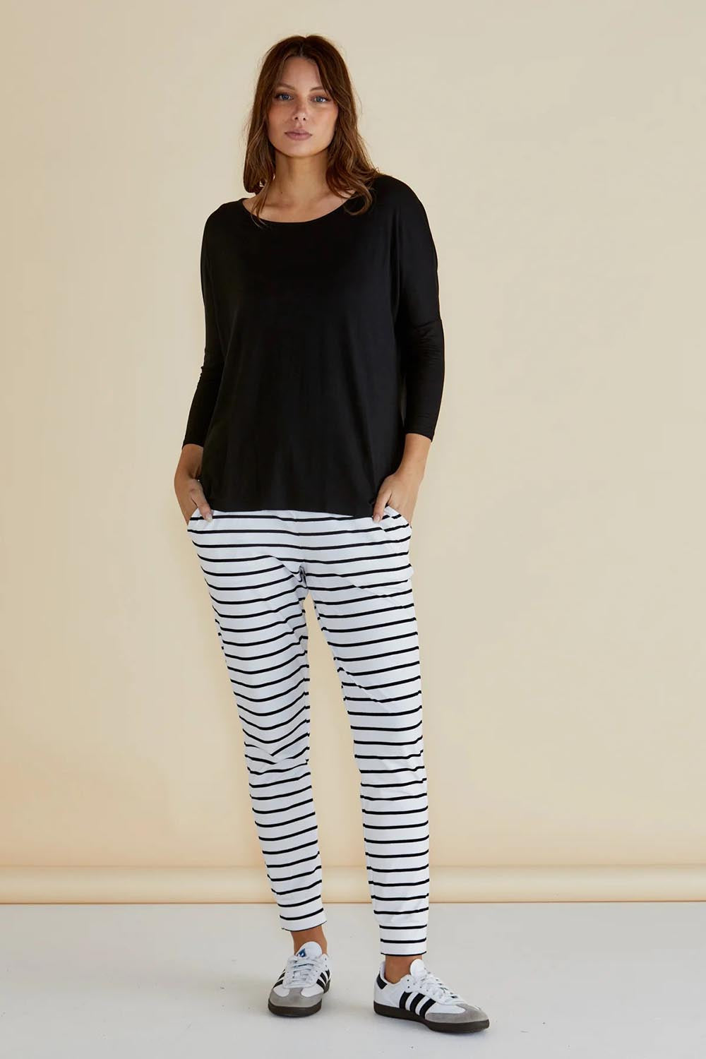 Milan Stretch Top - Black