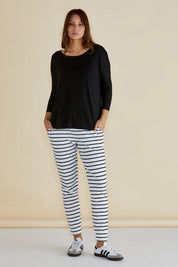 Milan Stretch Top - Black