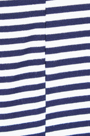 Product shot of the Milan Stretch Top in colour NavyWhtStr (Blue), detail