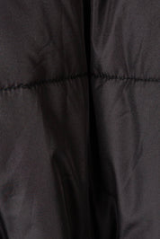 Product shot of the Shawl Puffer Jacket in colour Black (Black), detail