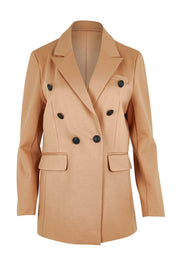Product shot of the Kaisley Blazer in colour Tan, from the front