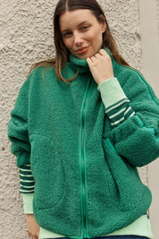 Aubrey Fleece Jacket – Green
