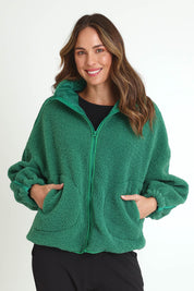 Aubrey Fleece Jacket – Green