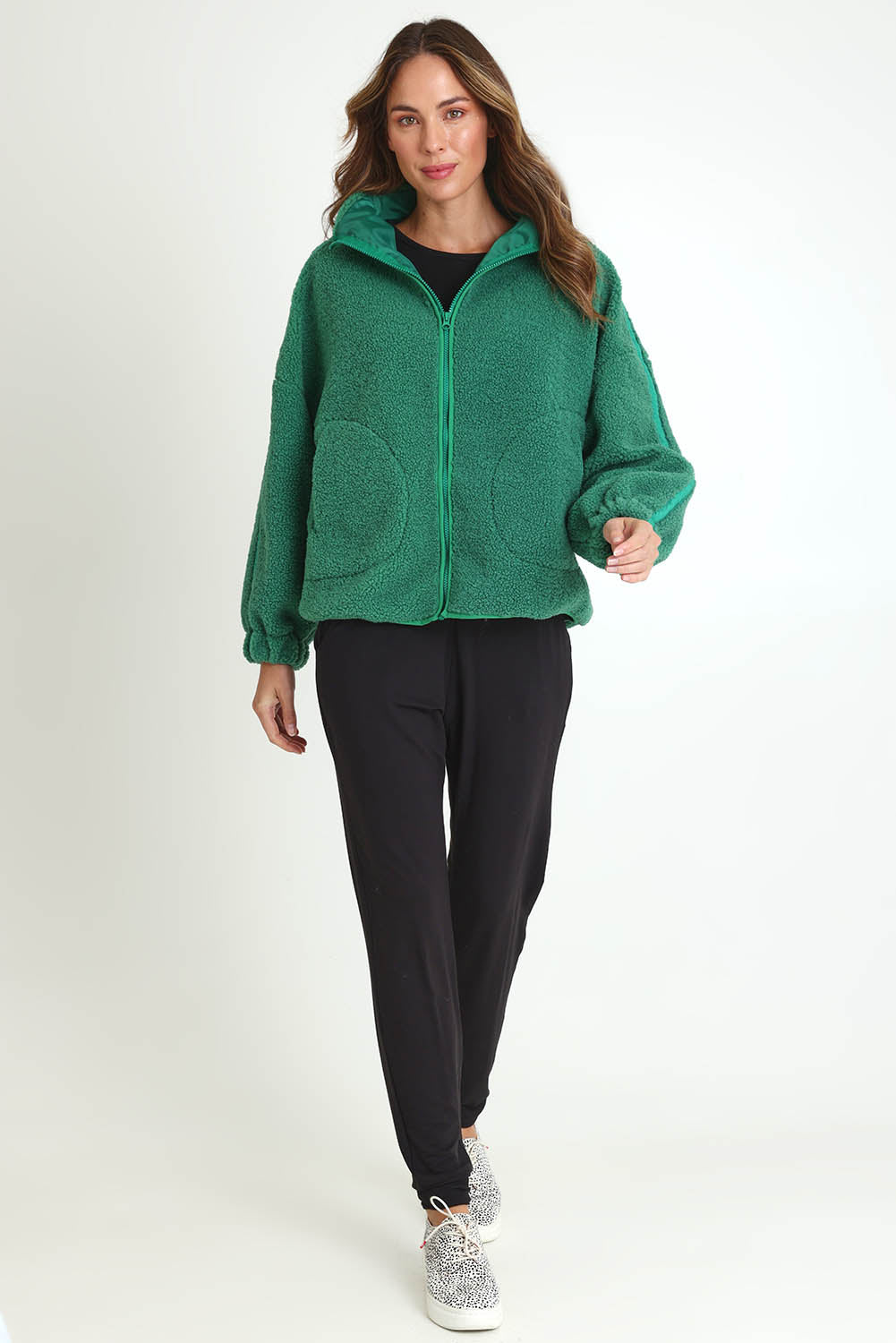 Aubrey Fleece Jacket – Green