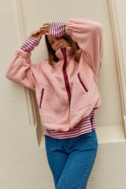 Aubrey Fleece Jacket – Pinkplum