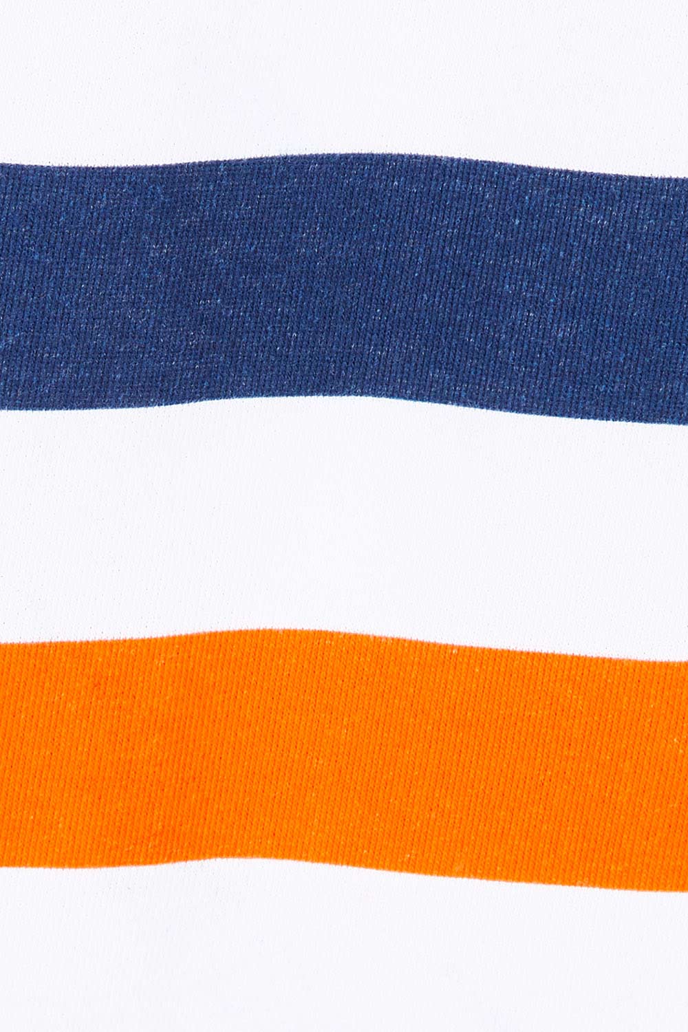 Product shot of the Ryder Sweat in colour Stripe (Blue), detail
