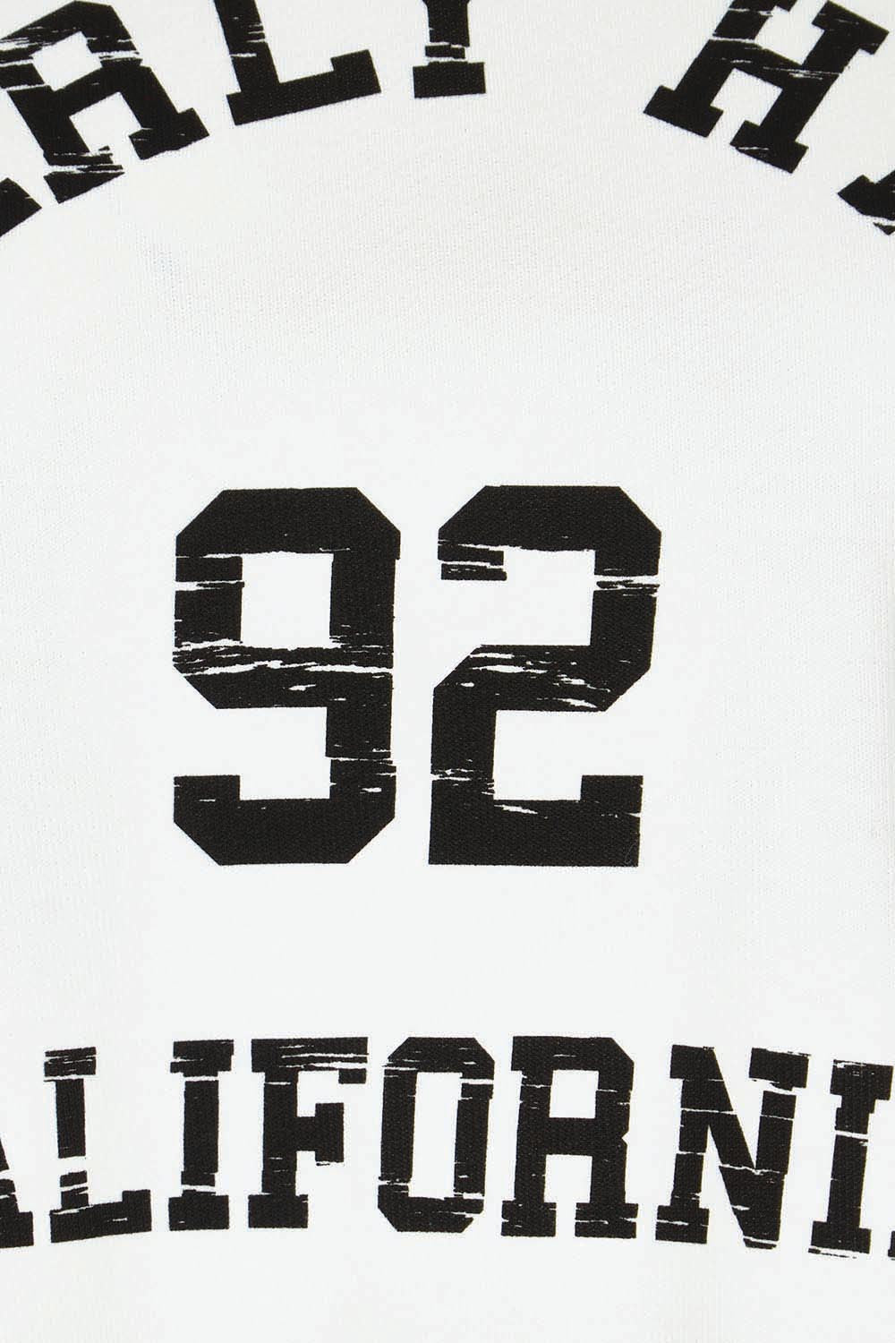 Product shot of the Mykie Cotton Blend Jumper in colour Print (White), detail