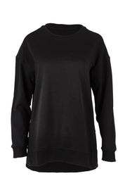 Product shot of the Easy Crew Cotton Sweat in colour Black (Black), from the front