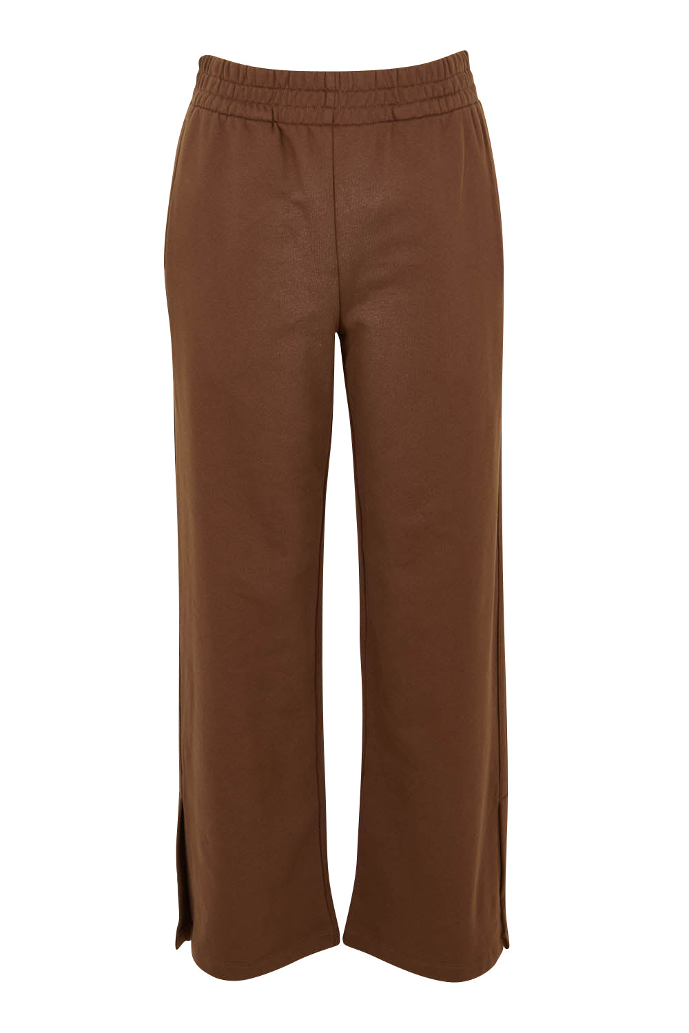Product shot of the Pace Cotton Jogger in colour Chocolate, from the front