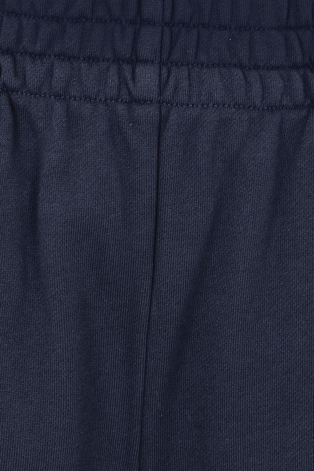 Product shot of the Pace Cotton Jogger in colour Navy (Blue), detail