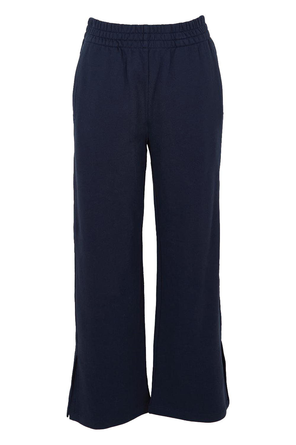 Product shot of the Pace Cotton Jogger in colour Navy (Blue), from the front