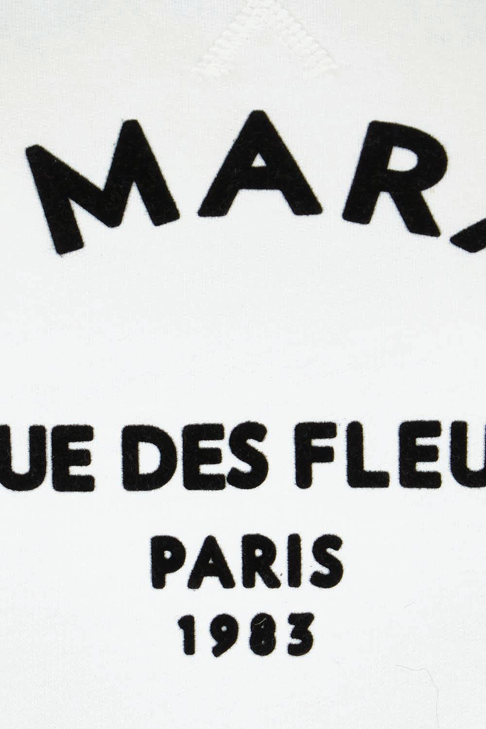 Product shot of the Marais Cotton Sweat in colour White (White), detail