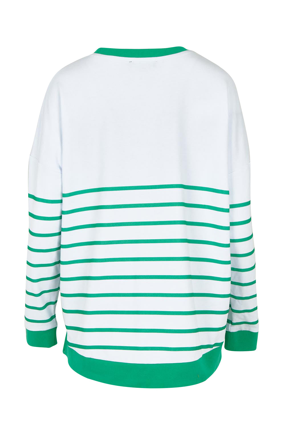 Product shot of the Palma Sweat in colour Green (Green), from the back