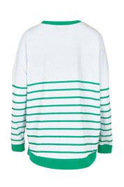 Product shot of the Palma Sweat in colour Green (Green), from the back