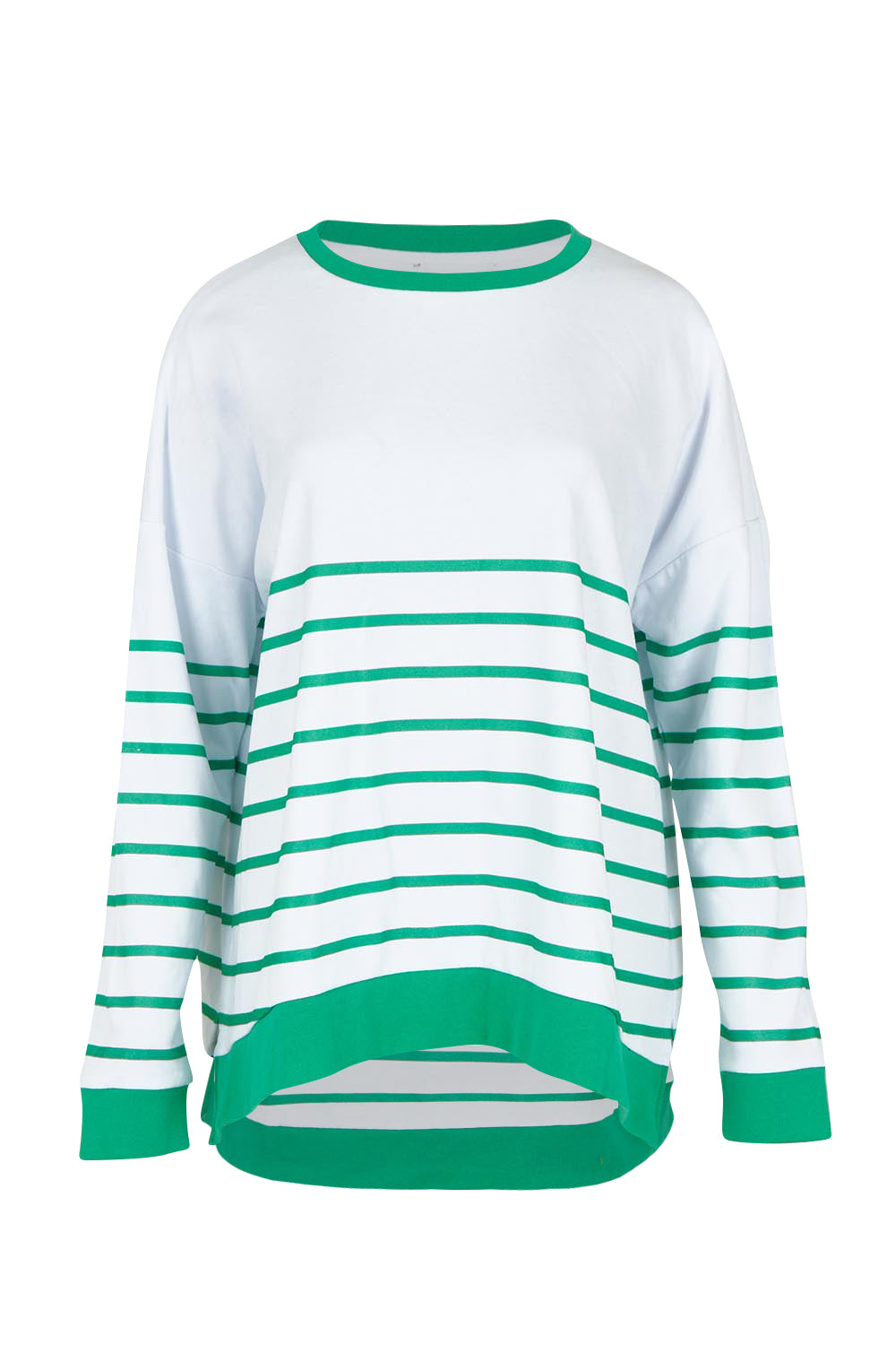 Product shot of the Palma Sweat in colour Green (Green), from the front
