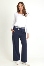 Rhiannon Cotton Trackpant – Navy