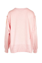 Product shot of the Tania Sweatshirt in colour Pinkorange (Pink), from the back
