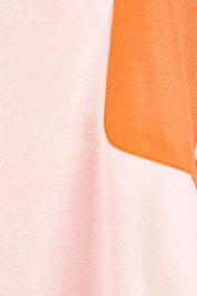 Product shot of the Tania Sweatshirt in colour Pinkorange (Pink), detail