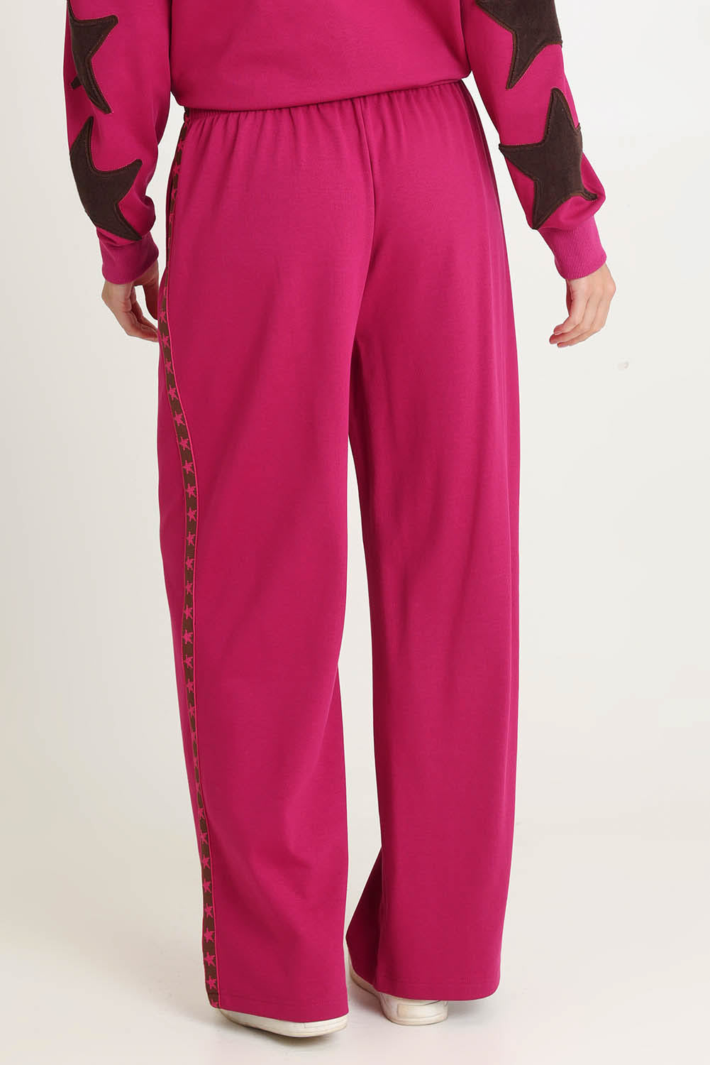 Saskia Cotton Blend Trackpant – Mulberry