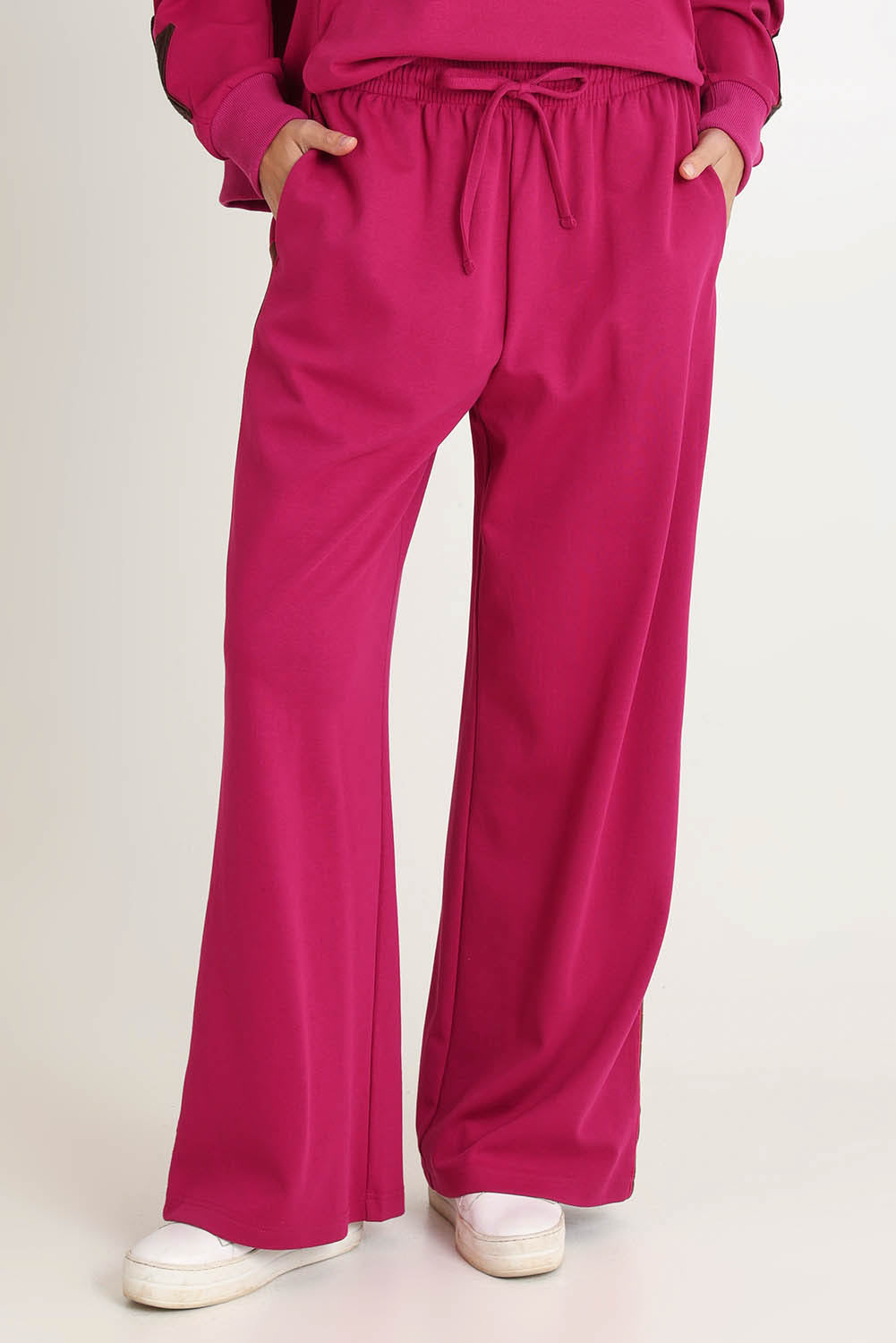 Saskia Cotton Blend Trackpant – Mulberry