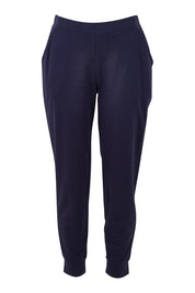 Product shot of the Lindsay Jogger in colour Navy (Blue), from the front