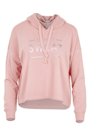 Product shot of the Oscar Hoodie in colour Blossom (Pink), from the front