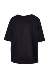 Product shot of the Chet Sweat in colour Black (Black), from the back