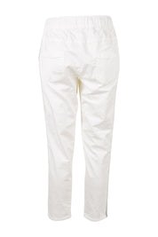 Product shot of the Brooks Jean in colour White (White), from the back