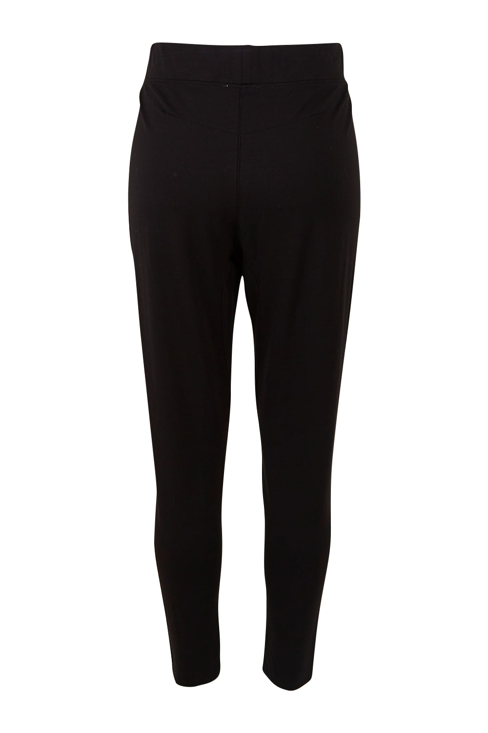 Product shot of the Leo Ponte Jogger in colour Black (Black), from the back