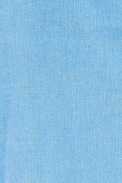 Product shot of the Sicily Linen Dress in colour Cornflower (Blue), detail