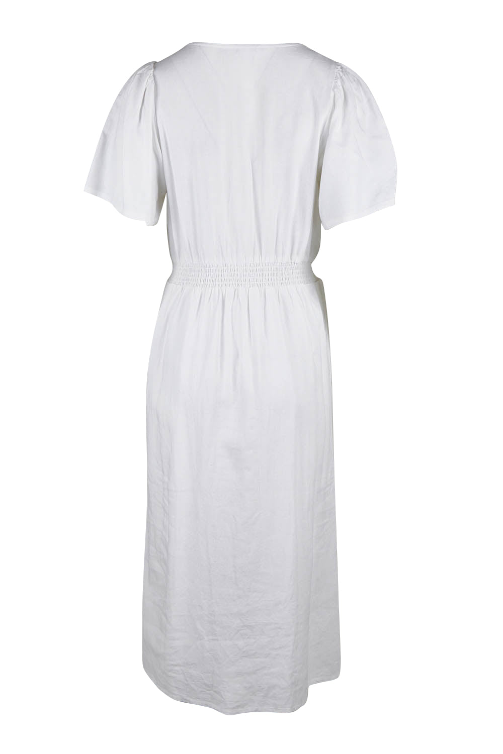 Product shot of the Whitney Dress in colour White (White), from the back