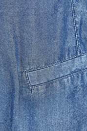 Product shot of the Gabriella Lyocell Short in colour Bluehaze (Blue), detail