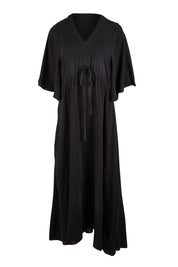 Product shot of the Saint Lucia Dress in colour Black (Black), from the front