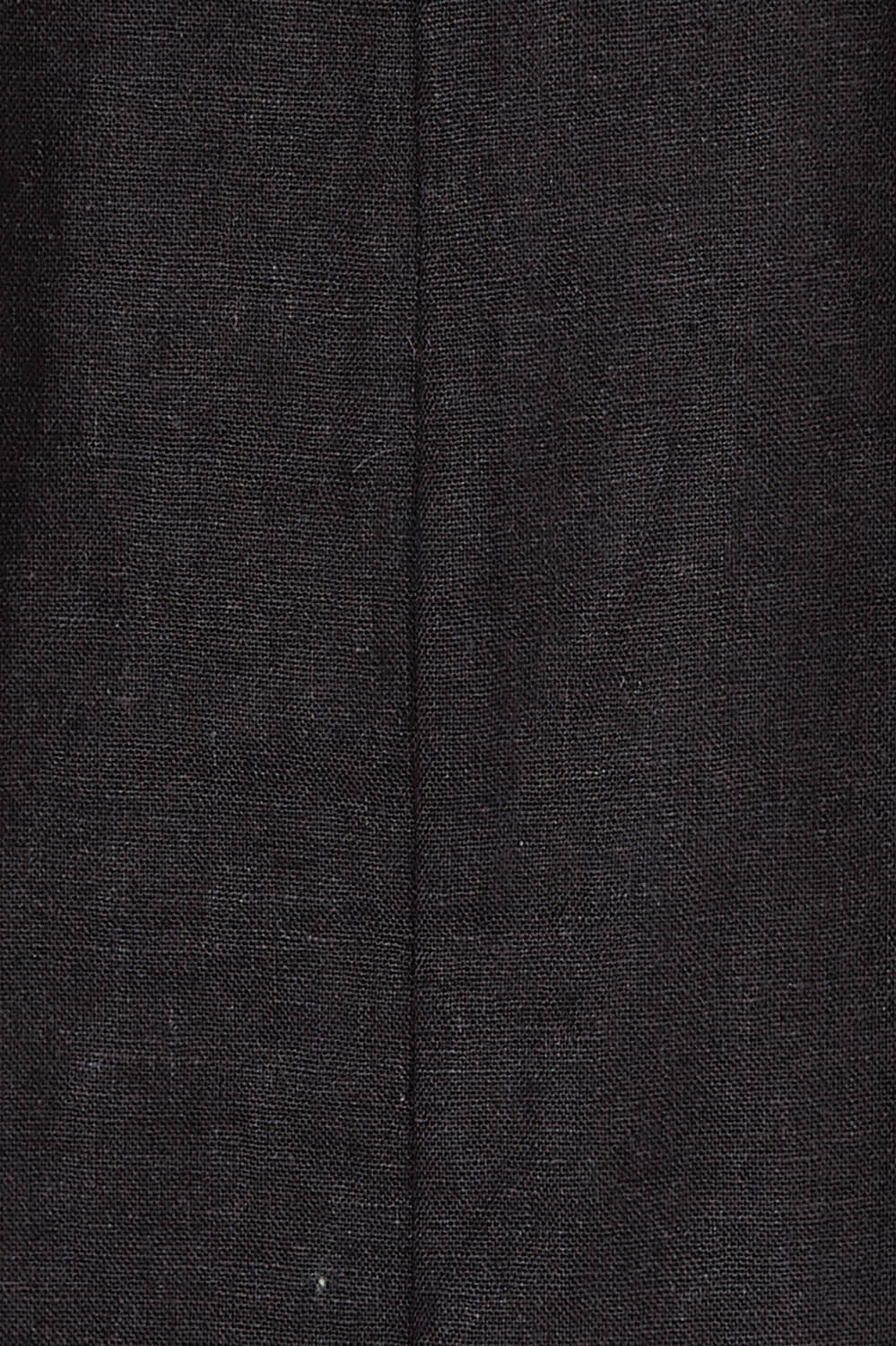 Product shot of the Marina Linen Blouse in colour Black (Black), detail