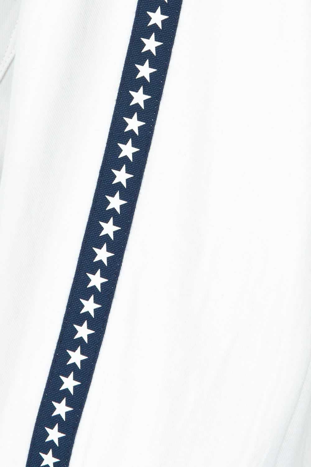Product shot of the Delia Star Pocket Shirt in colour Whitestars (White), detail