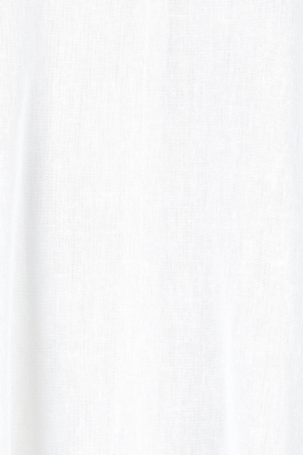 Product shot of the Elanora Linen Blend Blouse in colour White (White), detail
