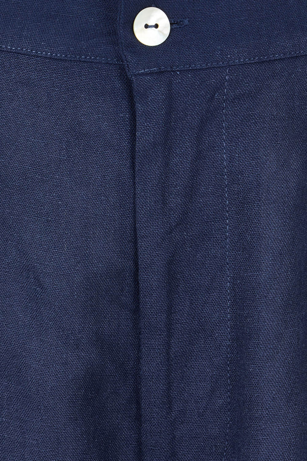 Product shot of the Aspen Linen Blend Palazzo Pant in colour Navy (Blue), detail