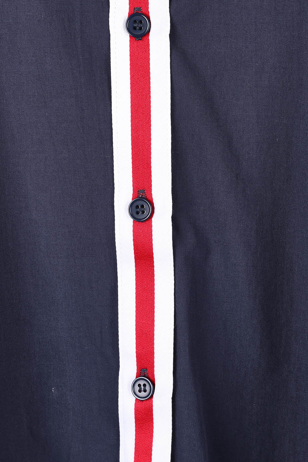 Product shot of the Claire Classic Cotton Shirt in colour Frenchblue (Blue), detail